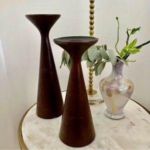 Mid Century Candle Holders